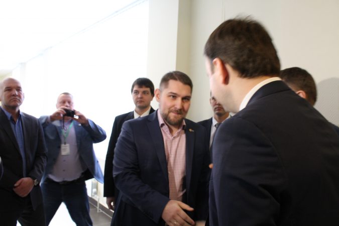 Сергей Лекторович и министр экономического развития РФ на встрече в Тольятти
